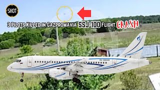 SSJ100 Crash in Russia All Crew Dead Engine Failure Suspected [upl. by Esylle722]