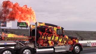 Hellfire The World Fastest Freightliner Jet Truck Has Huge Flames [upl. by Izawa]