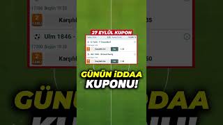 GÜNÜN İDEAL KUPONU  27 Eylül Cuma 2024 Banko İddaa Tahminleri ve Kombine shorts iddaa [upl. by Notsud660]