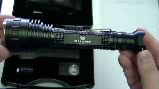 Olight M30 Triton Tactical LED Flashlight CloseUp [upl. by Mechling]