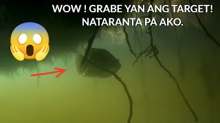 GRABE IBA TALAGA KAPAG MASUKAL ANG SPOT SPEARFISHING PAGPAPANA SA ILOG [upl. by Dagnah]