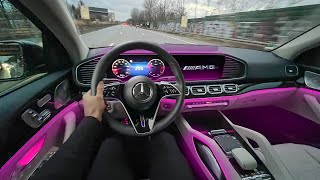 NEW 2024 Mercedes GLE450 Coupe POV Drive Best Daily Driver Interior Ambiente Review [upl. by Cheke]