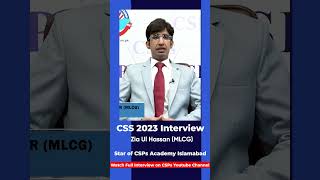 Mock Interview  CSS exam preparation from CSPs Academy Islamabad csspreparation [upl. by Yemrots]