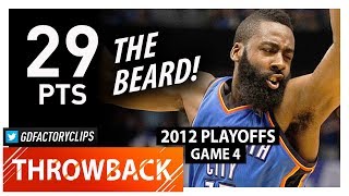 Throwback James Harden Game 4 Highlights vs Mavericks 2012 Playoffs  29 Pts 15 in 4th Qtr [upl. by Cresida]