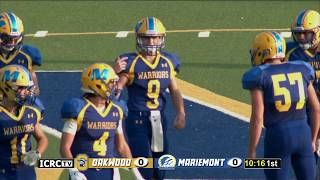 OHSAA Varsity Football  Oakwood  Mariemont [upl. by Haff]