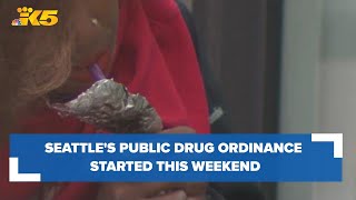 Seattles new public drug use ordinance started this weekend [upl. by Herminia]