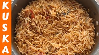 Kuska  Muslim Style plain Kuska  Kuska Rice  Kuska Recipe  Plain Biryani  Kuska Recipe [upl. by Marjy]