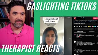 Gaslighting TikToks 1  Therapist Reacts Intro [upl. by Hsur386]