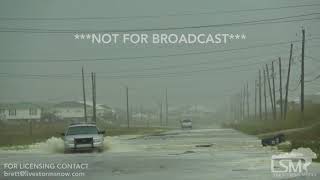 1072017 Dauphin Island AL Hurricane Nate Floods Roads With Rushing Water And Debris [upl. by Ehpotsirhc945]