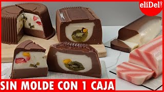 ¡Con 1 CAJA 4 Postres SIN MOLDE sin HORNO Con 1 Sola RECETA para VENDER desde CASA 🤑 [upl. by Anytsyrk368]