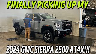 Taking Delivery Of My 2024 GMC Sierra 2500 HD AT4X [upl. by Henrietta]