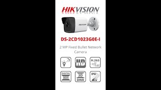 Hikvision DS2CD1023G0EI 2 MP Fixed Bullet Network Camera Best Budget IP Camera shorts hikvision [upl. by Bobine]