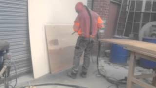 Sandblasting Wood Furniture in Liverpool [upl. by Solim]