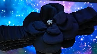 Hair band making at homeDiy handmade 3D flower hair bandEasy hair band making tutorial [upl. by Harbard]