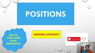 class on positions in fundamentals of nursing for nurses and nursing students [upl. by Riha]