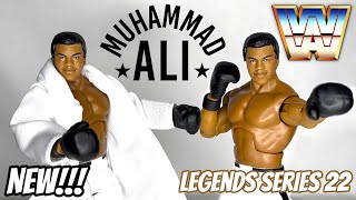 WWE Mattel Legends Series 22 MUHAMMAD ALI Figure Review NEW FINDS [upl. by Oel]