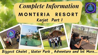 Monteria Resort Near Mumbai I Adventure Activities Zipline amp Waterpark  GetawayStaycation Karjat [upl. by Hilda]