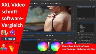 6 Kostenlose Schnittprogramme für Einsteiger  Fortgeschrittene VideoschnittsoftwareVergleich XXL [upl. by Akinhoj]