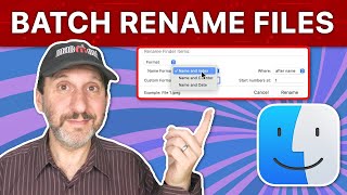 Batch Rename Multiple Files On a Mac [upl. by Taffy]