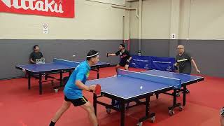 2024 sndtta table tennis div one Peter Lin vs Clement Siu set two penholders war [upl. by Galligan]