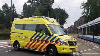 3x Ambulance met spoed in Amsterdam [upl. by Iarahs]