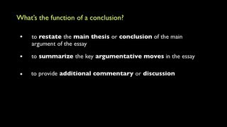 How to Write a Conclusion [upl. by Herriott]