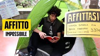 Napoli studenti in tenda contro il caro affitti quotLa turistificazione ci rende la vita impossibilequot [upl. by Pfister961]