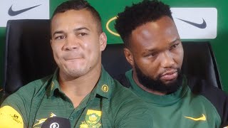 Cheslin Kolbe describes bumping off All Black captain Scott Barrett  The Rugby Championship [upl. by Carola]