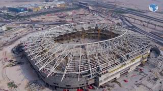 Qatar reveal construction progress of the World Cup 2022 Stadiums [upl. by Kosak585]