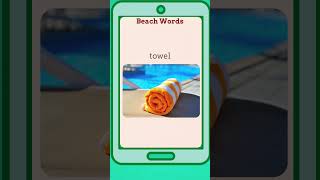 Daily English Bites  12 Essential Beach Words in English  Learn Beach Vocabulary Fast [upl. by Granger913]