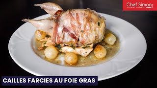 Cailles farcies au foie gras [upl. by Ettennig215]