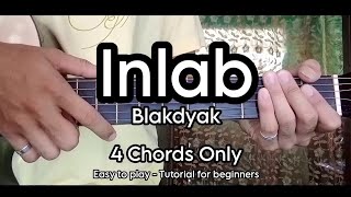 Inlab  Blakdyak  Guitar Tutorial For Beginners Super Easy Chords [upl. by Arot685]