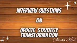 Informatica Interview Questions on Update Strategy Transformation interviewquestions gethired [upl. by Haldas]