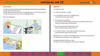 Staatsexamen B1  Examenopgaven Set 25 – Schrijven [upl. by Garibald70]