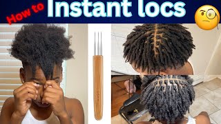 DetailedHow to get instant locs on short men hair‼️ [upl. by Hplodur]