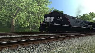 NS 4003 Dominates Saluda Grade [upl. by Ilwain8]