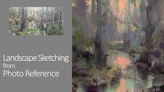 Landscape Sketching from Photo Reference [upl. by Thorncombe899]