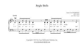 Jingle Bells  Piano Sheet Music [upl. by Itnaihc277]