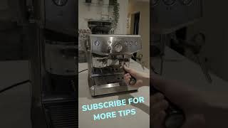 Sage Barista Express Impress  Quick Warming Tip [upl. by Pentheam]