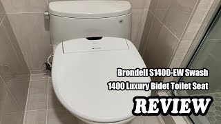 Brondell S1400EW Swash 1400 Luxury Bidet Toilet Seat  Review 2022 [upl. by Alburg]