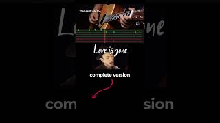 Love is gone  Dylan Matthew guitar tabs guitar fingerstyleguitartab guitarsheetmusic [upl. by Oilisab]