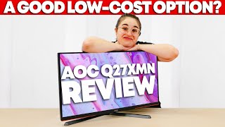 AOC Q27G3XMN Review  A Good Budget Gaming Monitor [upl. by Ocsinarf]