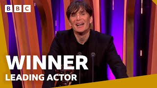 Cillian Murphy wins Leading Actor 🤩  BAFTA Film Awards 2024  BBC [upl. by Larissa]