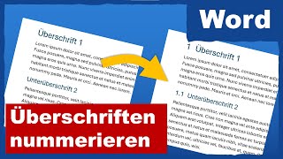 Word Überschriften nummerieren [upl. by Giwdul45]