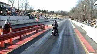 Harley VRod Destroyer gets DESTROYED by Kawasaki ZX10 Street Bike [upl. by Lecroy863]