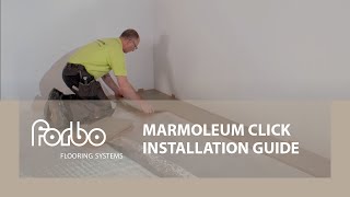 Marmoleum Click  Installation guide  Forbo Flooring Systems [upl. by Eillib]