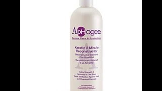 Natural Hair  Aphogee 2 Minute Keratin Reconstructor Review [upl. by Ordnas]