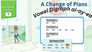 Vowel Digraph ai ay ea A Change of Plans read aloud G2 Unit 2 L2 myView Literacy [upl. by Llertnad]