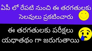 AP Schools and colleges latest news today  AP 1 to 9 classes declared holidays [upl. by Dlanod557]