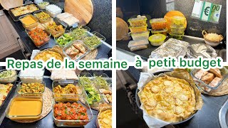 Mes repas de la semaine organisation batch cooking à petit budget 💶 [upl. by Airbas]